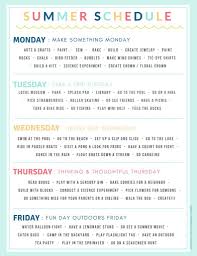 Creating A Summer Schedule For Kids Summer Activities For Kids Kids Schedule Kids Summer Schedule