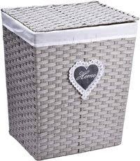 Laundry baskets don't have to be made of canvas or wicker cane. Buy Yatai Handwoven Laundry Basket White Synthetic Rattan Clothes Hamper With Lid Removable Liner Bag Ndash Storage Basket Medium Online Shop Home Garden On Carrefour Uae