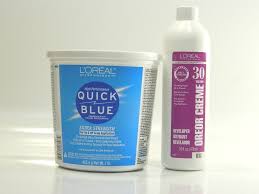 L Oreal Quick Blue Extra Strength Powder Bleach Oreor Creme 30 Volume 16 Oz Loreal Bleach Creme
