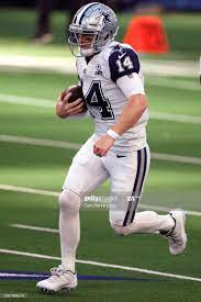 Andy Dalton Of The Dallas Cowboys Rushes During The First Quarter Of Dallas Cowboys Football Team Dallas Cowboys Cowboys