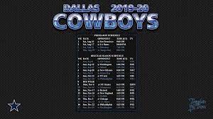 Dallas Cowboys Schedule 2020 2020 Printable Dallas Cowboys Schedule 2020 2020 Printable Pleasant To Be Able Cowboys Schedule Dallas Cowboys Schedule Cowboys