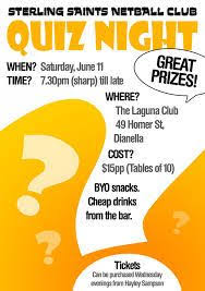 Aug 21, 2020 · trivia is not just a way for you to flex your brainpower over friends and colleagues, it's a really fun way to learn.whether you know the answer or not, after playing a lot of trivia you will eventually start learning facts about geography, history or anything really. Quiz Night Poster Template Free Google Search Trivia Night Flyer Poster Template Free Quiz