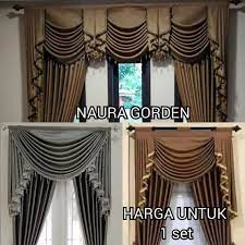 Model gorden ruang tamu mewah. Gorden Poni Gelombang Spanyol Jendela Pintu Mewah Elegan Rumah Ruang Tamu Minimalis Modern Elegan Shopee Indonesia
