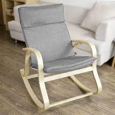 Sobuy Relax Rocking Chair With Adjustable Footrest Design Lounge Chair Recliner With Side Bag And New S Relaxing Chair Rocking Chair Upholstered Rocking Chairs