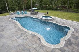 Synergy Fiberglass Swimming Pool By Trilogy Pools Backyard Inground Fiberglass Swimming Pools Pool