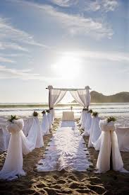 Beach Ceremony Setup In Nicaragua Beach Wedding Setup Beach Wedding Aisles Simple Beach Wedding