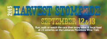 Harvest Stompede Annual Vineyard Run Walk Leelanau Peninsula Wine Trail Wine Trail Harvest Leelanau