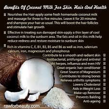 Pin By Myesha Coley On Natural Beauty Tips Coconut Milk Benefits Coconut Benefits Coconut Milk For Hair