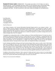 Student E Sample Cover Letter Student E Cover Letter Commentary This Sample Cover Letter To Tjx Tj Maxx Etc Does A Generally Good Job The First Course Hero