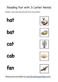 Reading Literacy Fun With 3 Letter Words 3 Letter Words Two Letter Words Three Letter Words