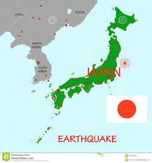 Jap�n es un pa�s altamente s�smico por su ubicaci�n en el cintur�n de fuego del. Mapa De Japon Con El Epicentro Del Terremoto Ilustracion Del Vector Ilustracion De Epicenter Tragedia 18824906