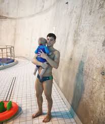 He was previously married to amy van nostrand. Tom Daley And Dustin Lance Black Take Son For First Swim