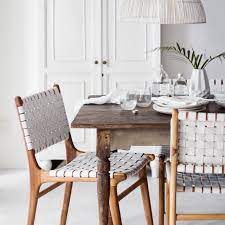 Indie Home Collective New Online Store Woven Dining Chairs Dining Room Inspiration Leather Dining Chairs