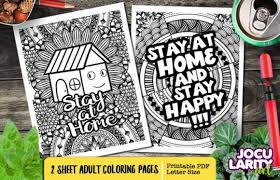 Having a constant reminder of your goals can help you stay motivated and keep accountable. Funny Stay At Home Aduly Coloring Pages Graphic By Jocularityart Creative Fabrica