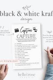 Caption Capture Personalized Printable Hashtag Instagram Etsy Printable Bridal Shower Games Hashtag Instagram Bridal Shower Games
