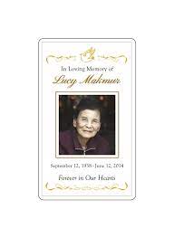 If you are struggling with your thoughts to put into words, you can check out obituary card templates to help you out in making an obituary card. Layout K Uses A Decorative Gold Border On The Top And Bottom Of The Card Memorial Cards Card Layout Memories