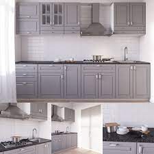 Black Counter Grey Ikea Bodbyn Cabinets White Backsplash Ikea Bodbyn Kitchen Bodbyn Kitchen Kitchen Black Counter
