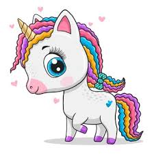 In de klas of gewoon lekker thuis. Unicorn Tekenen Schattig