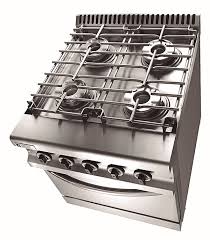 Parrilla de hierro de fundición de gran dureza desmontable cocina a gas industrial modelo 6301/1 con 3 fuegos/quemadores abiertos equipada con mueble horno de tamaño gastronorm gn 1/1 (530 x. Ingenieria Gastronomica Ig Ingenieria Gastronomica Cocina Industrial De 4 Hornallas Te Ayudamos A Elegir La Mas Indicada