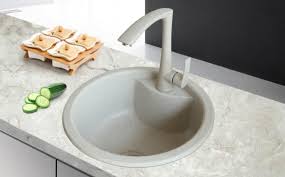 Workstation ledge single bowl apron undermount kitchen sink 33 in. China Modern Style Simple Popular Design Single Basin Round Stone Sink With Faucet Kitchen Furniture Hardware Accessories China Kitchen Kitchen Cabinet