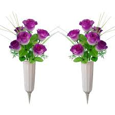 Vases and other decorations are not included. Artificial Memorial Flowers Silk Flower Arrangements