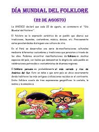 El festival se realiza hace 21 años en la ciudad de comodoro rivadavia. Dia Mundial Del Folklore 1 Folklore Peru