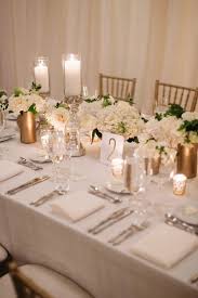 Sophisticated Chicago Wedding From Two Birds Photography Gold Wedding Reception Reception Decorations Gold Reception