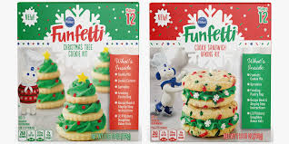 Christmas tree sandwich cookies dessert. Pillsbury S New Funfetti Christmas Cookie Kits Will Let You Create Awe Worthy Trees And Sandwiches