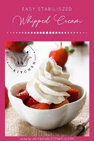 22 recipes to use up your leftover heavy cream. Stabilized Whipped Cream Erren S Kitchen