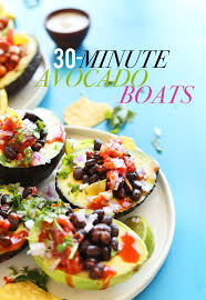 Easy Avocado Boats Minimalist Baker Recipes Recipe Recipes Avocado Boats High Protein Vegan Snacks