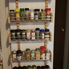 spice jar and rack set in 2021 door mounted spice rack wood spice rack spice jars