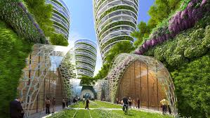 Die Grunen Stadte Der Zukunft Stadt Der Zukunft Grune Architektur Futuristische Architektur