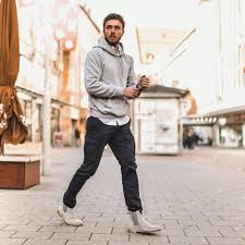 Discover how to wear a sweatshirt & 10 outfit ideas in our styling guide. Mens Grey Sweatshirt Outfit Buy Clothes Shoes Online