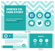 Make sure that you're following the right case study presentation format. Teal Social Media Case Study Presentation Template