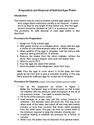 1 making and sterilizing an agar medium. Preparation And Disposal Of Nutrient Agar Plates Using A Tower Brand Domestic Pressure Cooker Pressure Cooking Agar