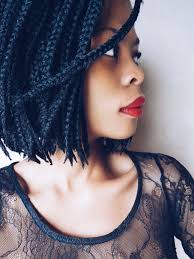 Hair is braided close to the scalp in a continuous, raised row. 65 Box Braids Hairstyles For Black Women