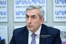 Press conference of Davit Grigoryan, First Deputy Chairman of the Urban  Development Committee and Nshan Martirosyan, Head of the Department of  Licensing