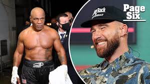 Travis Kelce reacts to Mike Tyson's Jake Paul loss, bare butt exposure:  'Funniest s–t ever'