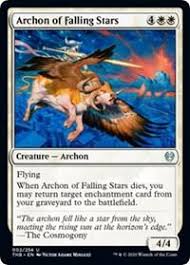 Let's get the most obvious card out of the way first. Archon Of Falling Stars Theros Beyond Death Phoenix Comics And Games