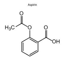 Aspirin given shortly after a heart attack decreases the risk of death. Structure Aspirin Formula Vector Images 21