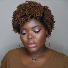 Kinky coarse clip ins for fullness, gel. Quick Easy Hairstyles For Natural Short Black Hair Natural Girl Wigs
