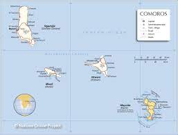 1862 km² 2 • agua (%) 0 2 fronteras: Administrative Map Of Comoros Nations Online Project