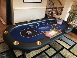 4 X8 Custom Poker Table With Led Lighting Custom Poker Tables Poker Table Poker