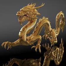 Golden Chinese Dragon Rigged For Cinama 4d 3d Model In 2020 Chinese Dragon Art Chinese Dragon Dragon Art