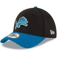 Whether you're looking for a fitted lions hat or an adjustable snapback lions hat, new era cap has you covered. Men S New Era Black Blue Detroit Lions Team Classic Two Tone 39thirty Flex Hat