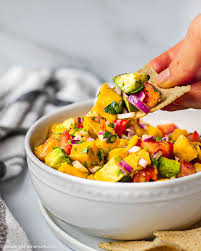Combine mango, tomatoes, cucumber, onion, jalapeno, seasonings, and lime juice in a large bowl for salsa; Easy Mango Avocado Salsa Shuangy S Kitchensink