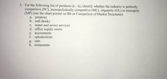 solved for the following list of products a h identif