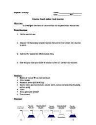 Four Page Lab That Has Students Exploring How This Reaction Changes With Temperature And Concentr Le Chatelier S Principle Chemistry Labs High School Chemistry
