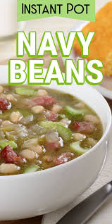 Great flavor from a smoky ham hock, thyme, garlic, and bay leaves. Instant Pot Navy Beans Pressure Cooker Navy Beans How To Cook Navy Beans And Ham How To Cook Beans Instant Pot Soup Recipes Best Pressure Cooker Recipes