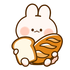 生活・保育・動物・食べ物・パン】パンとうさぎさんのかわいいフリーイラスト | フタバのフリーイラスト